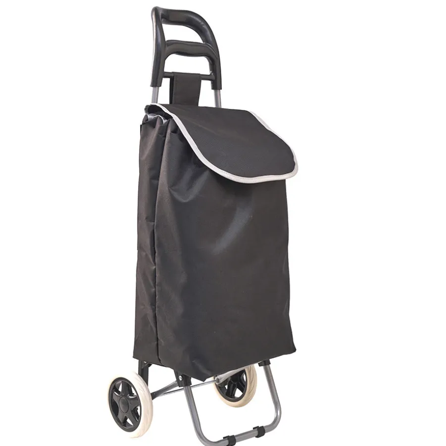 Shop Chariot de courses avec 2 sacs interchangeables Panier De Rangement