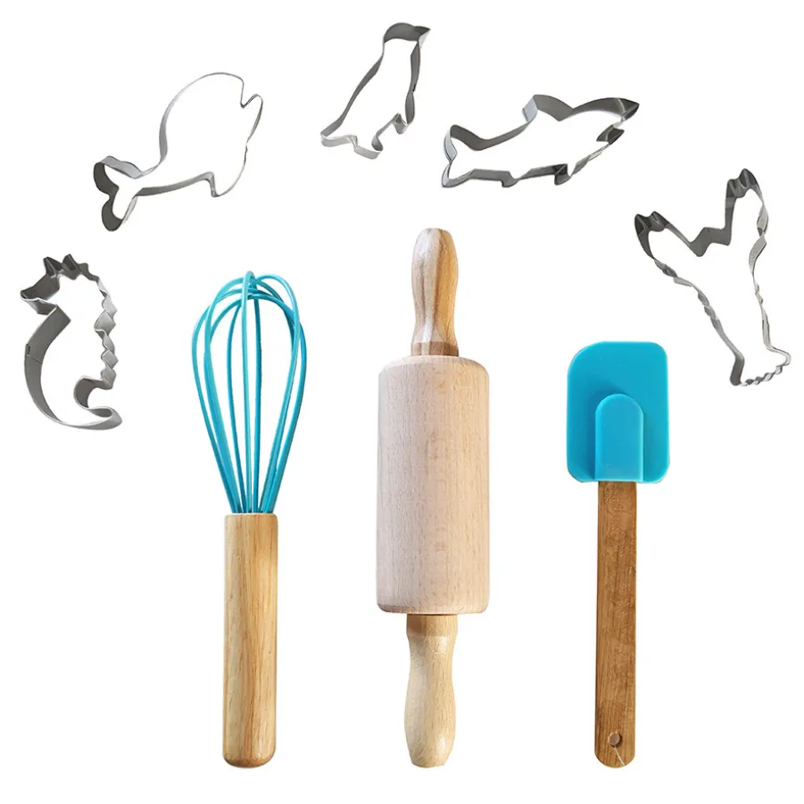 Cheap KIT PÂTISSERIE POUR ENFANT - 8 Pièces Accessoires De Pâtisserie