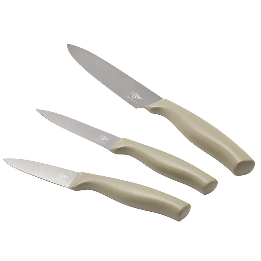 Cheap Lot de 3 couteaux "Organic" Sets De Couteaux De Cuisine|Couteaux Fruits Et Légumes
